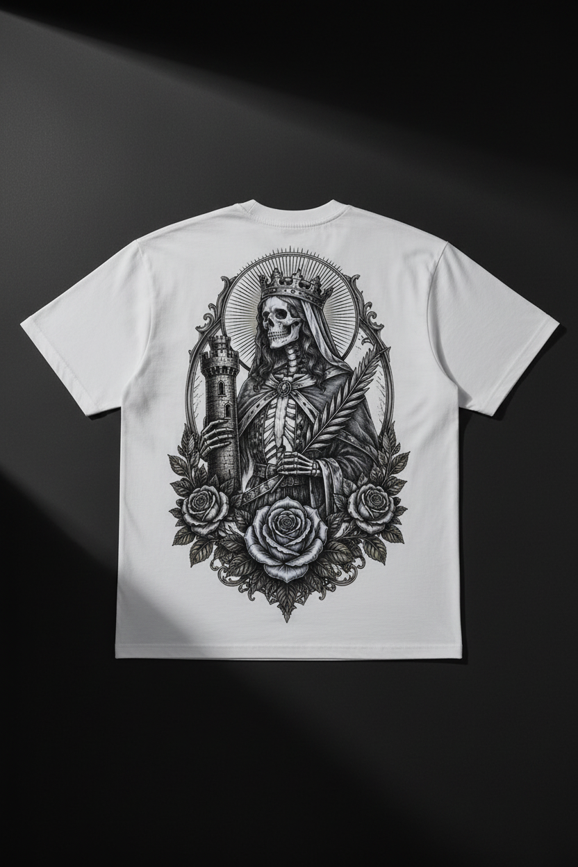 Black T-Shirt Flat Lay